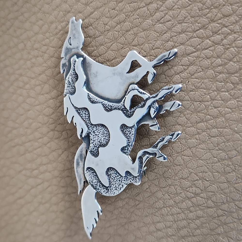 Fabulous Native American Navajo Sterling Horse Brooch By Frank Salcido ๐โฅ๏ธ - Picture 3 of 11